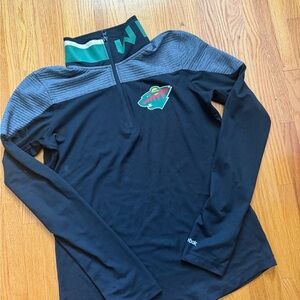 Reebok Black and White Women's Athletic Jacket